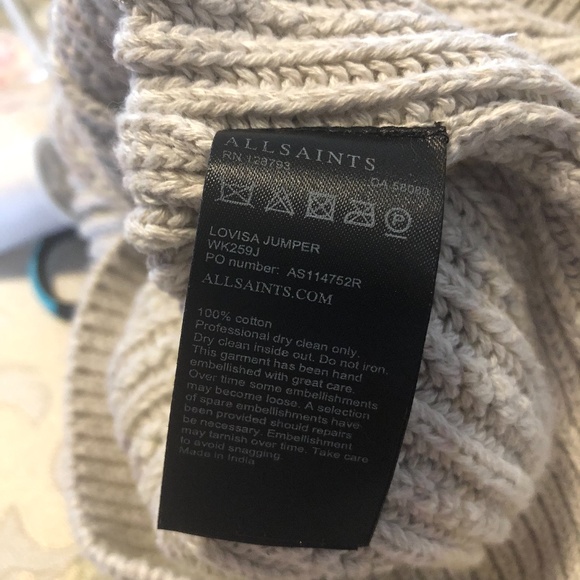 All saints lovisa embellished sweater FINAL PRICE NO OFFERS CONSIDERED - Picture 11 of 14